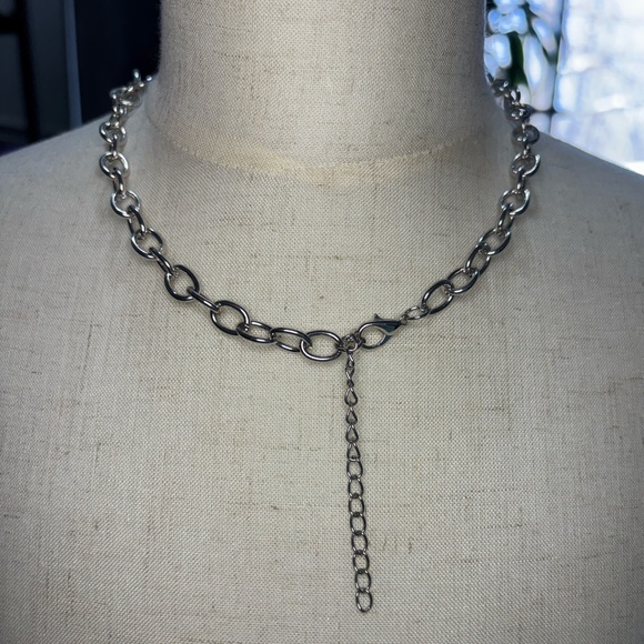 Coach Silver Logo Pendant Necklace - Picture 3 of 5